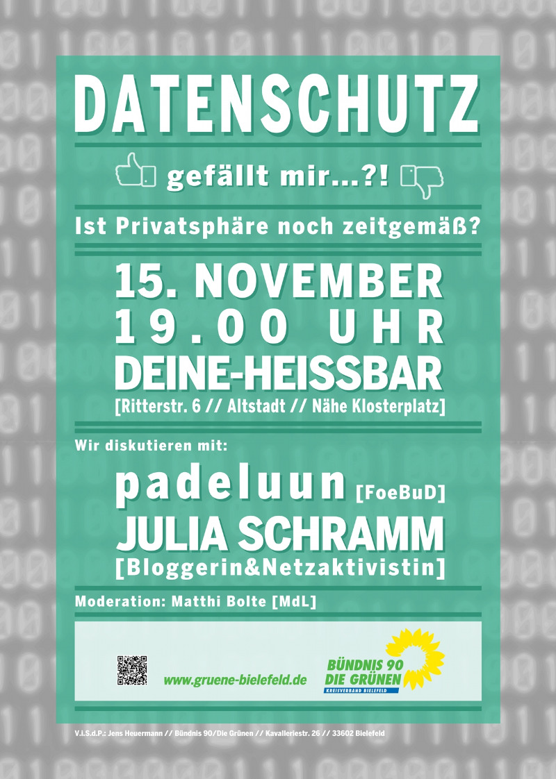 Datnschutz flyer front