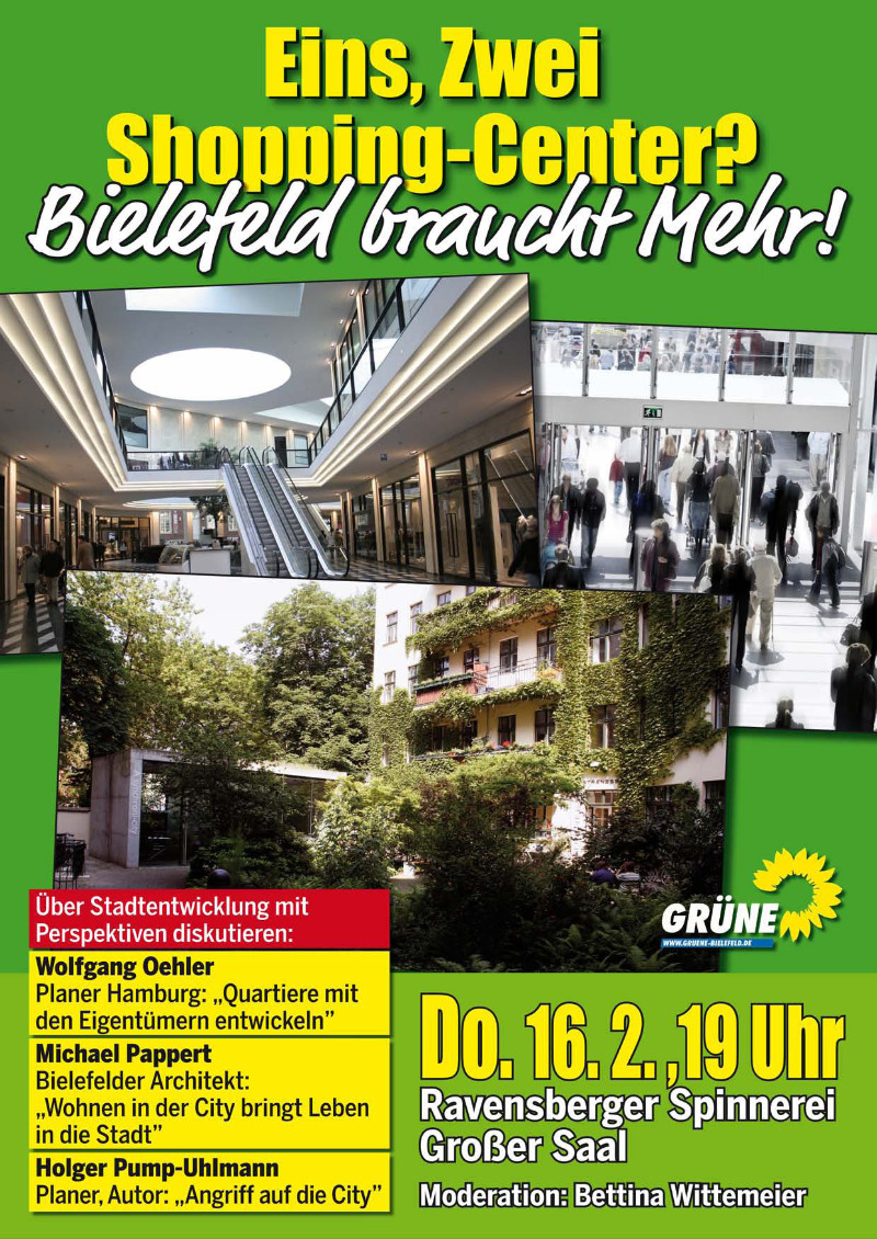 Eins, zwei Shoppingcenter? Die Texte zur Veranstaltung