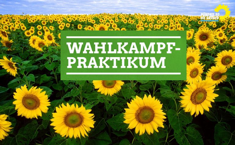 Wahlkampfpraktikum bei den GRÜNEN Bielefeld