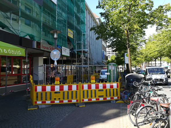 Fahrradgerechte Baustellenabsicherung