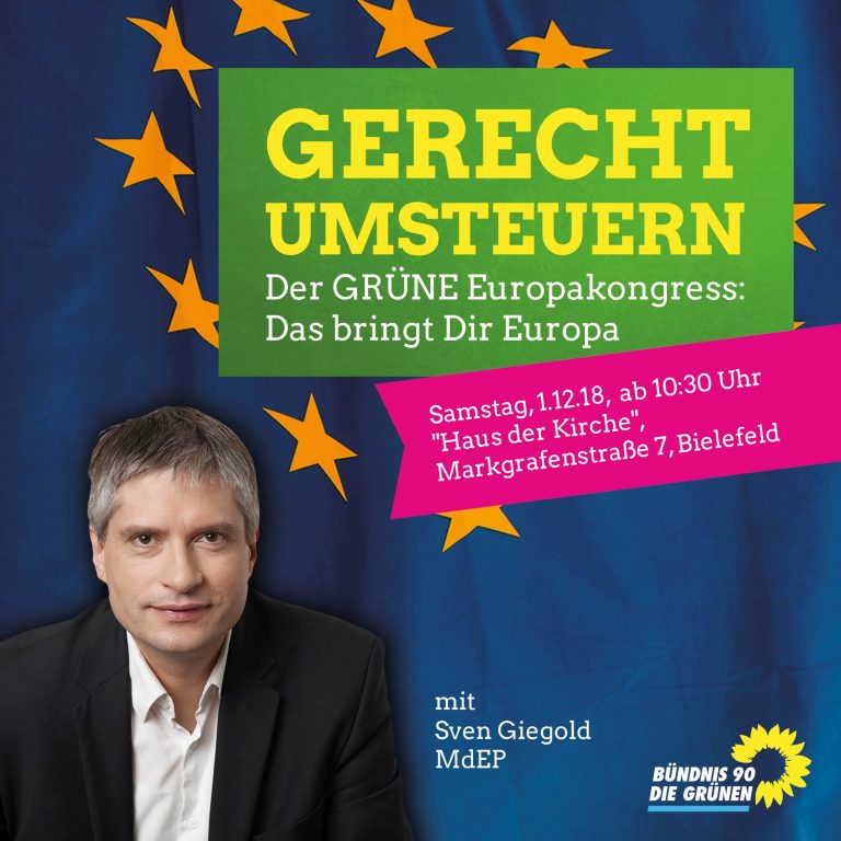 1.12.18: Europkongress Gerecht umsteuern