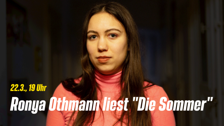 22.3.: “Die Sommer” – Lesung und Gespräch
