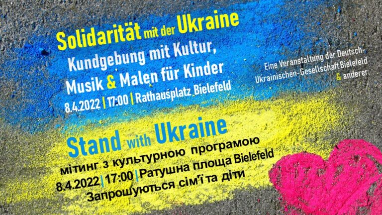 8.4.: Solidarität mit der Ukraine – Kundgebung