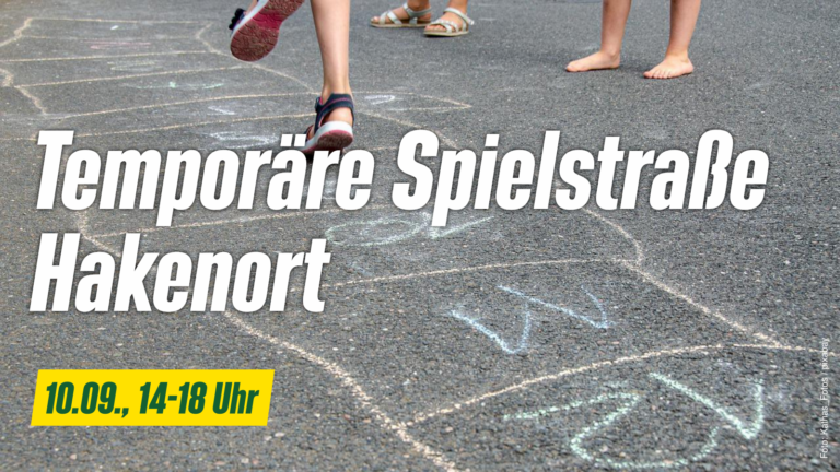 10.09.: Temporäre Spielstraße Hakenort