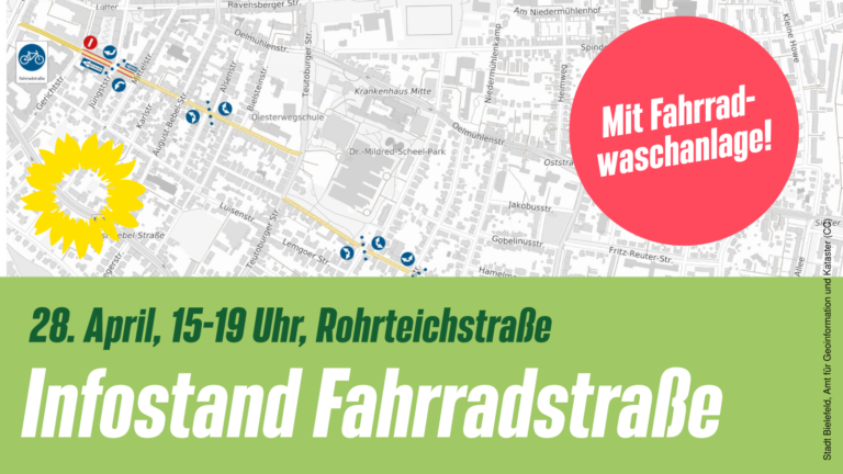 28.04.: Fahrradwaschanlage & Infostand zur Fahrradstraße