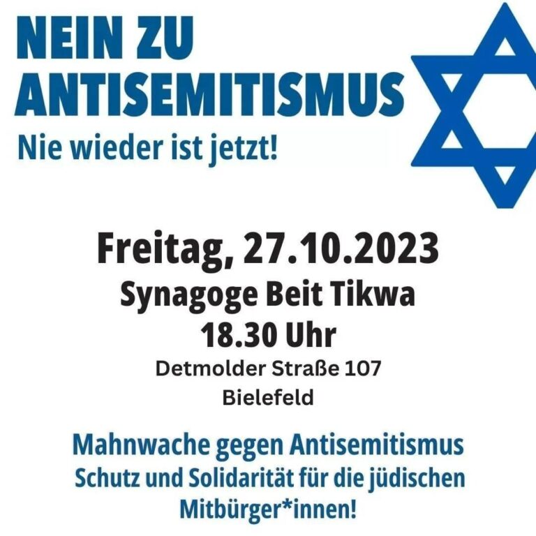 27.10.: Nie wieder ist jetzt!