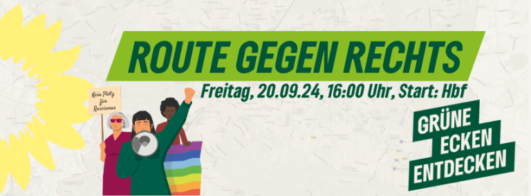„Grüne Ecken“ entdecken beim Spaziergang gegen Rechts
