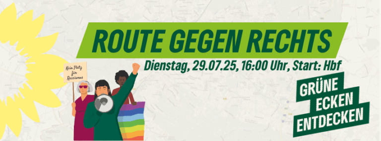 Kommt mit auf die Route gegen Rechts!