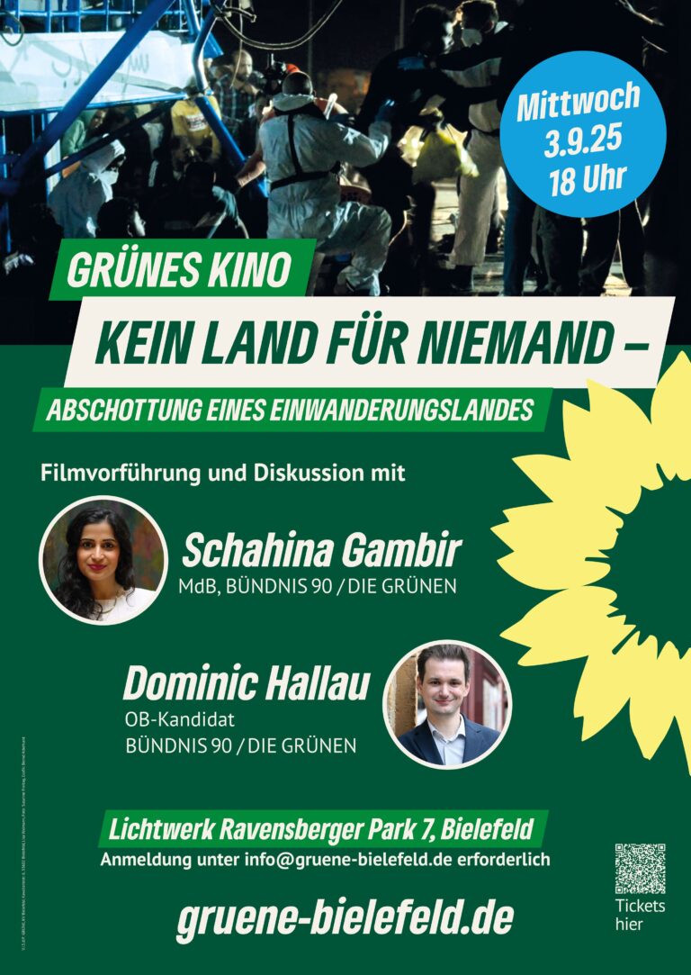 3.09: GRÜNES Kino: Kein Land für Niemand – Abschottung eines Einwanderungslandes
